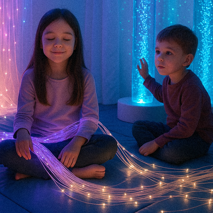 Chambre sensorielle lumineuse et apaisante